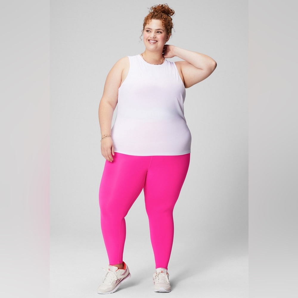 FABLETICS || HOT PINK Boost PowerHold® High-Waisted 7/8 Legging size xxl-1x